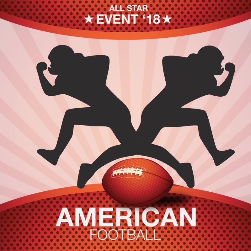 Leaping Rugby Player Silhouette Art