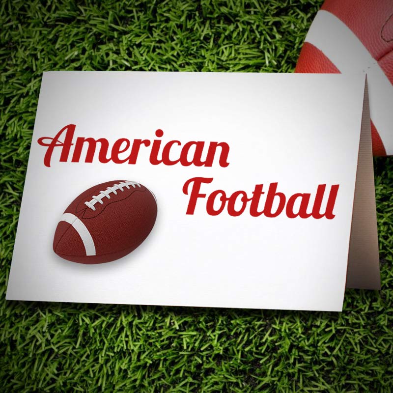 Red Colored American Football Vector Art