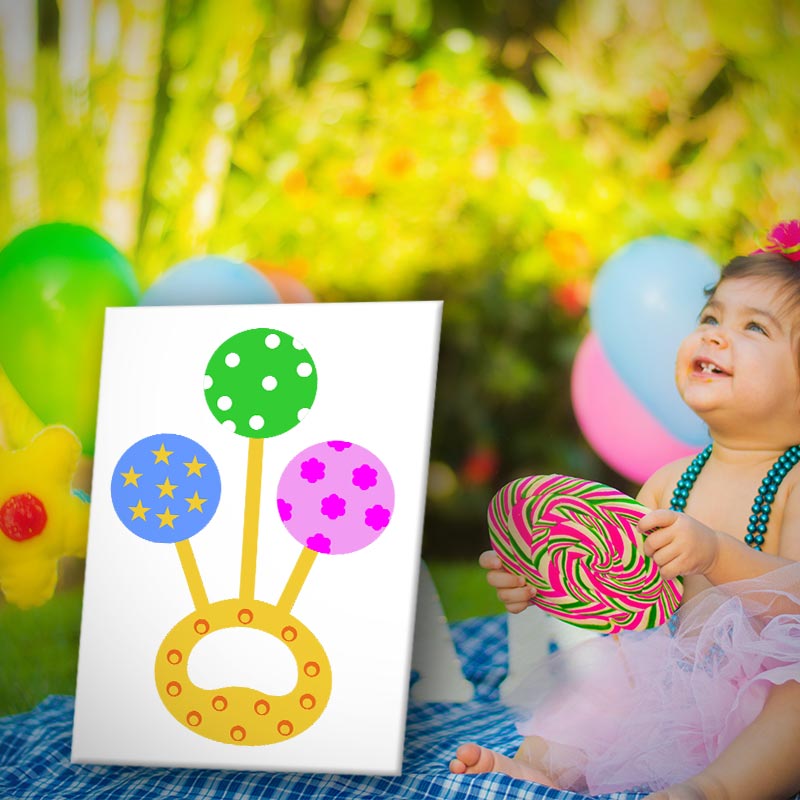 Baby Colorful Toy Teether Vector Art