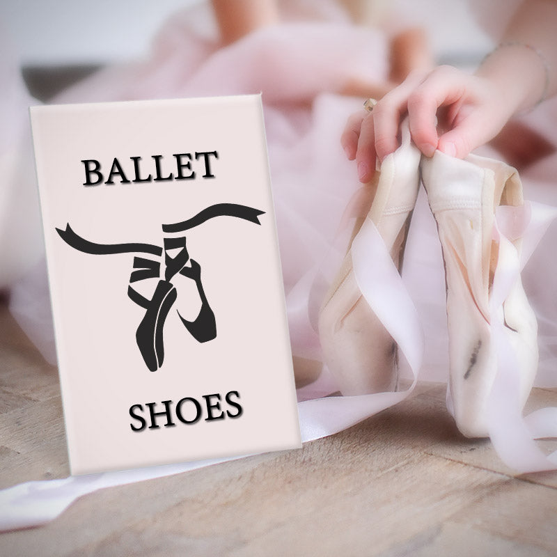 Black Ballet Slippers Silhouette Art