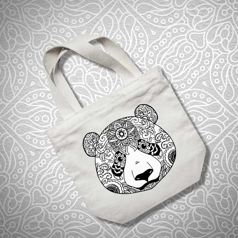 Mandala Panda Face Vector Art