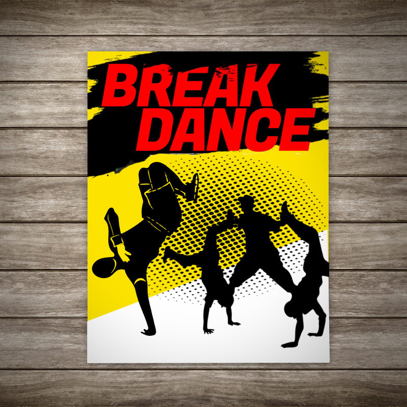 Freeze Dance Silhouette Art