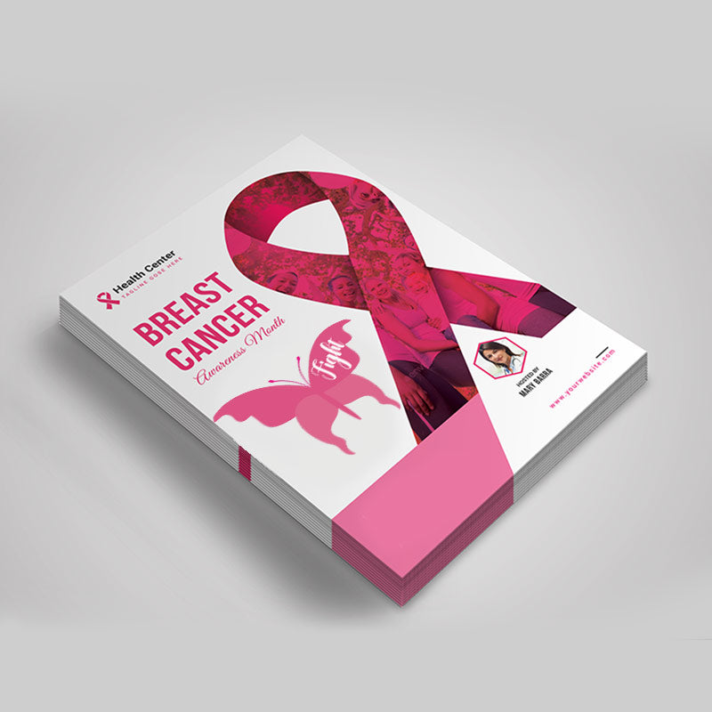 Butterfly Breast Cancer Ribbon Vector Art