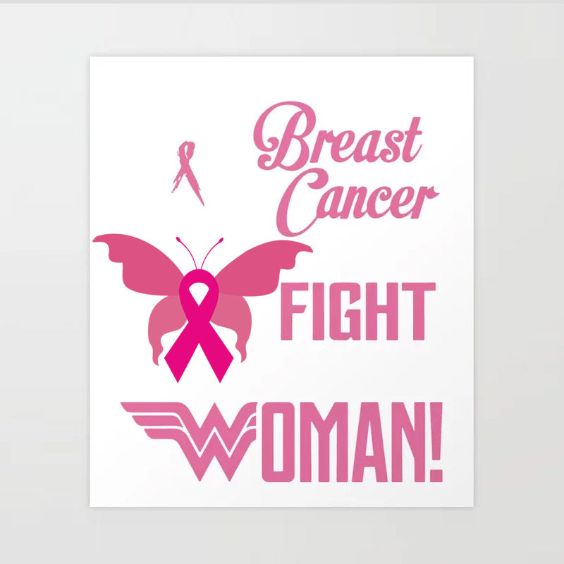 Butterfly Breast Cancer Vector Art