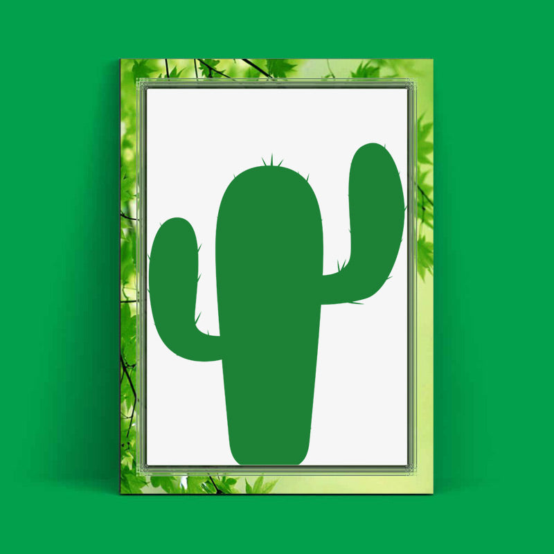 Mexican Saguaro Cactus Vector Art