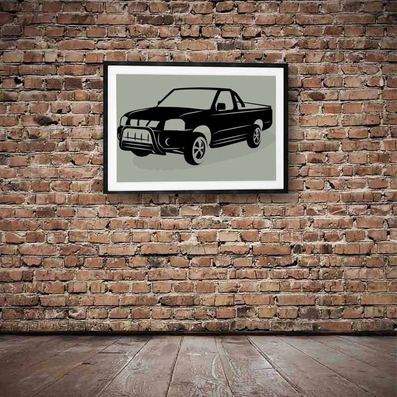 Pickup Truck Silhouette Art