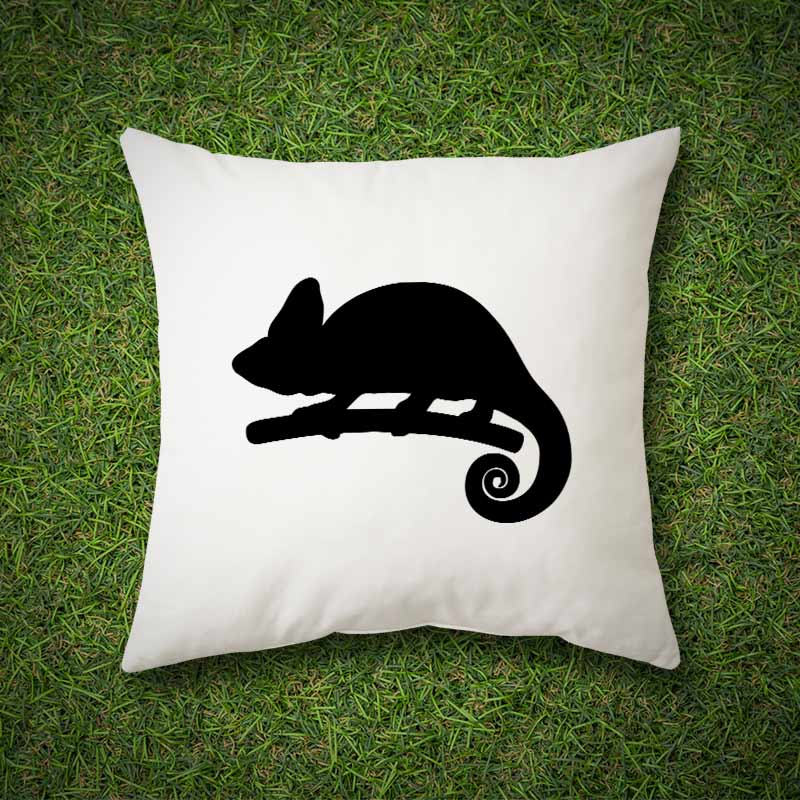 Exotic Chameleon Silhouette Art