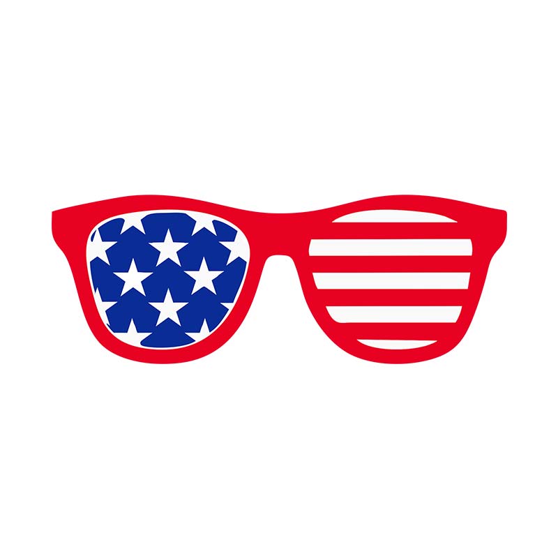 Uncle Sam US Glasses Vector