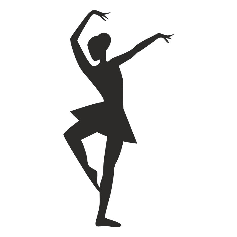 Ballet Passe Right Foot Silhouette Art