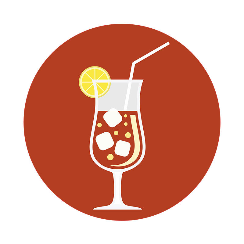 Rejuvenating Tropical Drink Vector Art