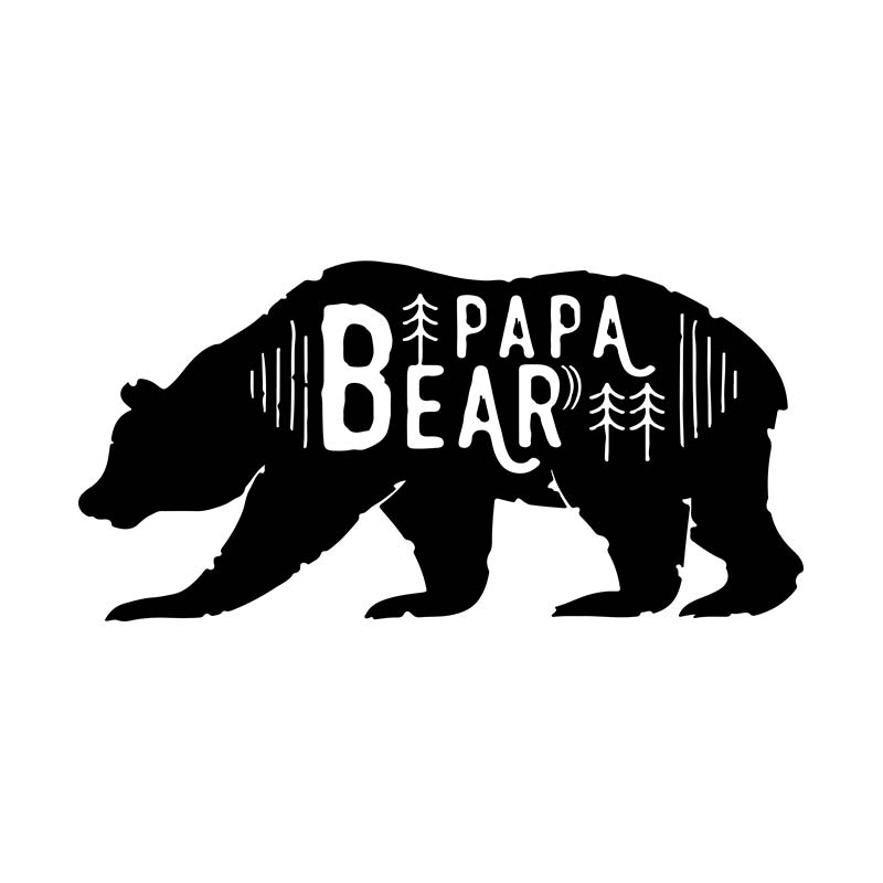 Papa Bear Silhouette Art