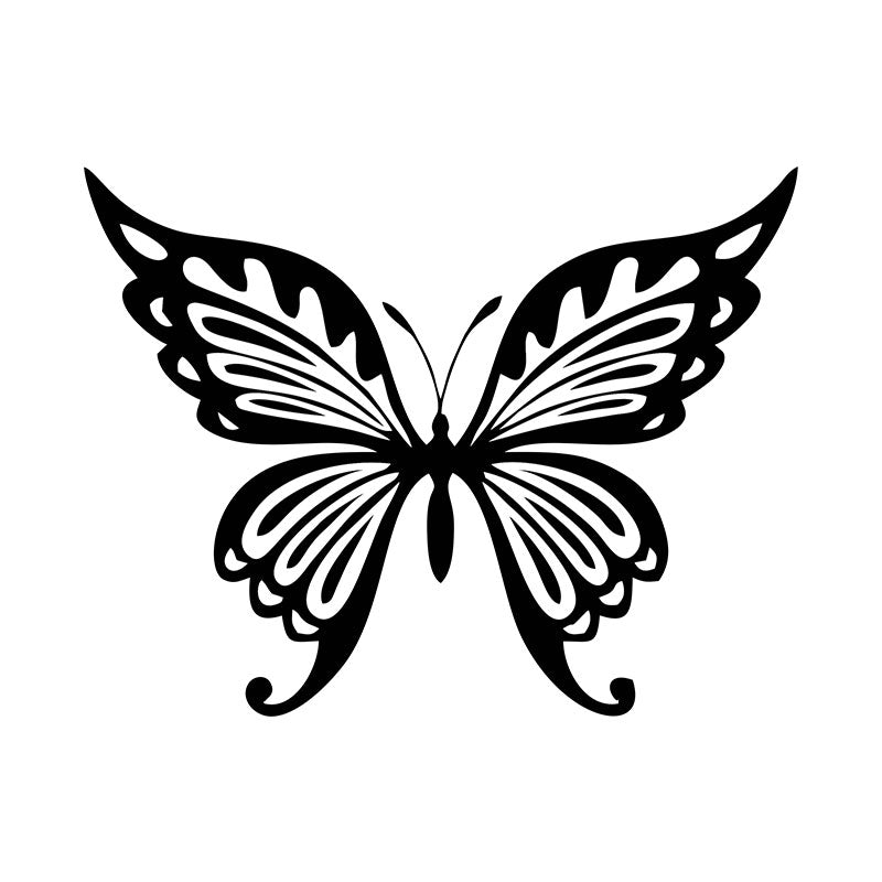 Fancy Butterfly Silhouette Art