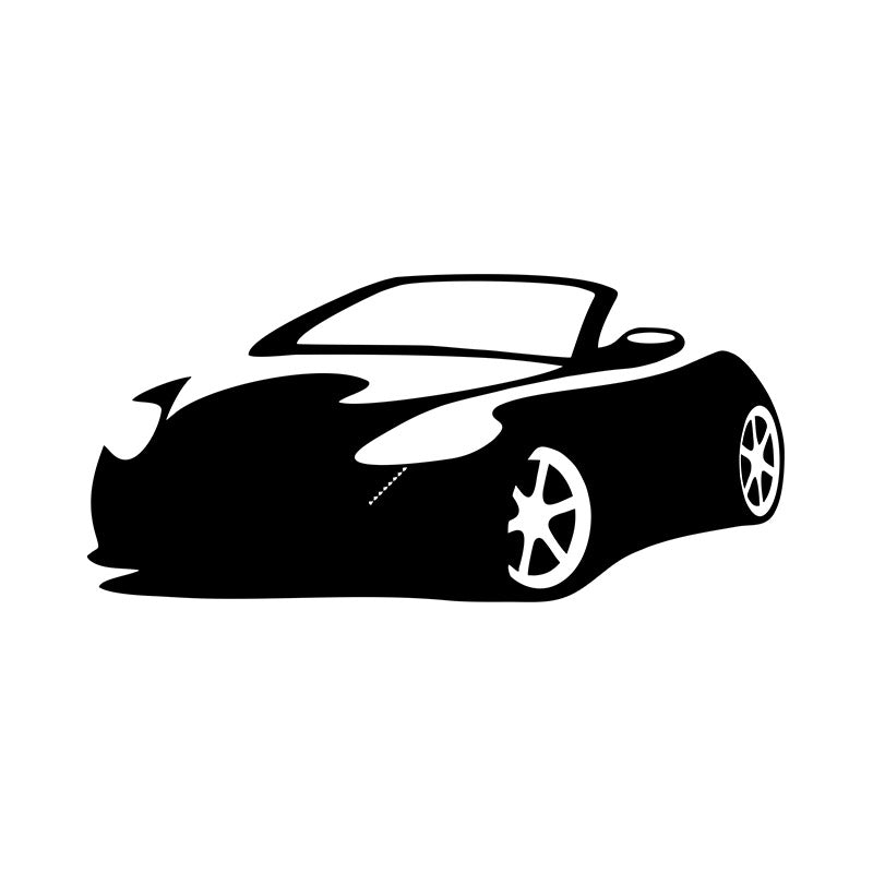 Cabrio Car Silhouette Art