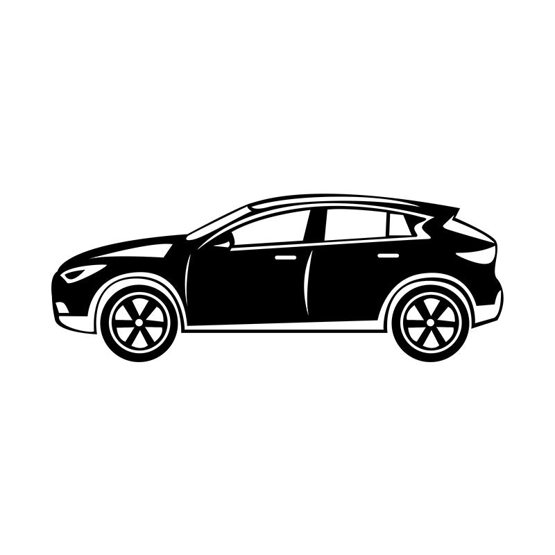 Side View Hatchback Silhouette Art