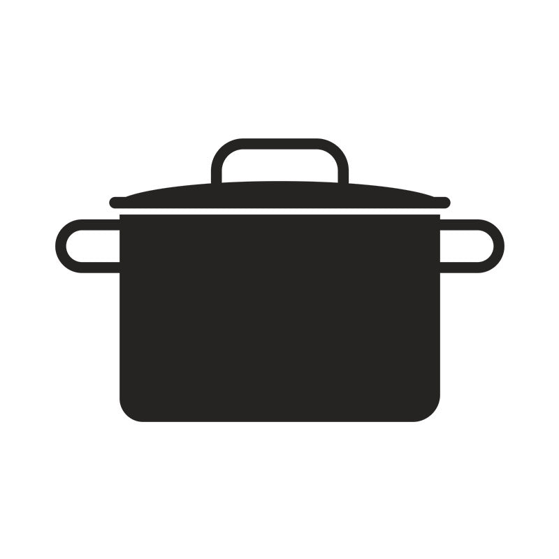 Robust Stock Pot Silhouette Art