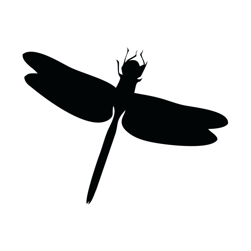 Big Wandering Dragonfly Silhouette Art