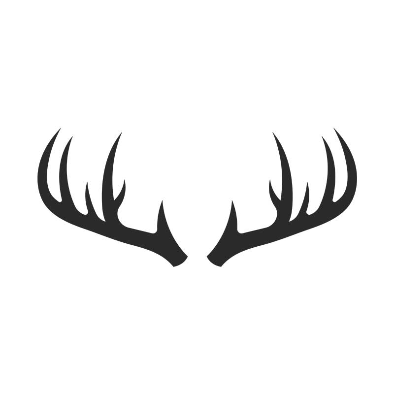 Stunning Deer's Antlers Silhouette Art