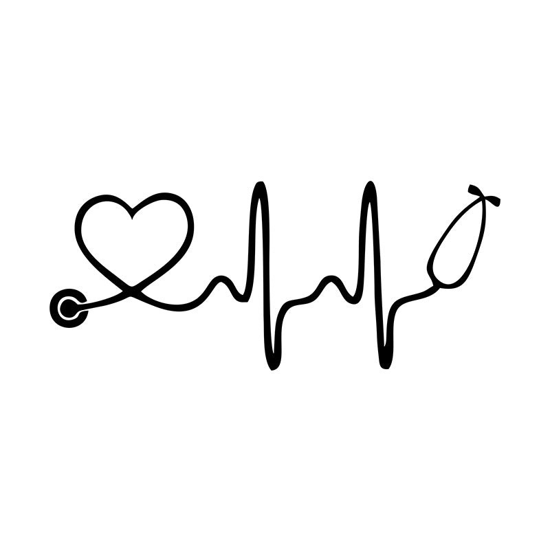 Ensuring Stethoscope for Life Silhouette Art