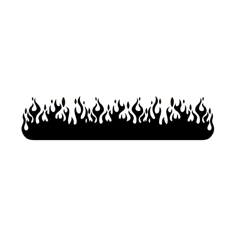 Burning Field Flames Silhouette Art