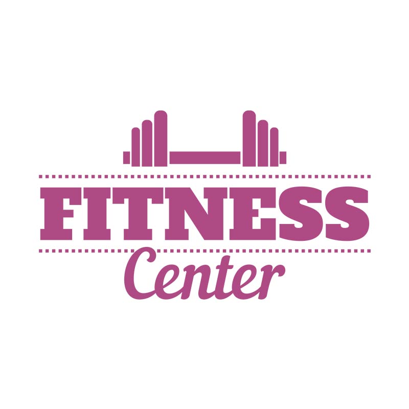 Honorary Fitness Center Title Vector Art