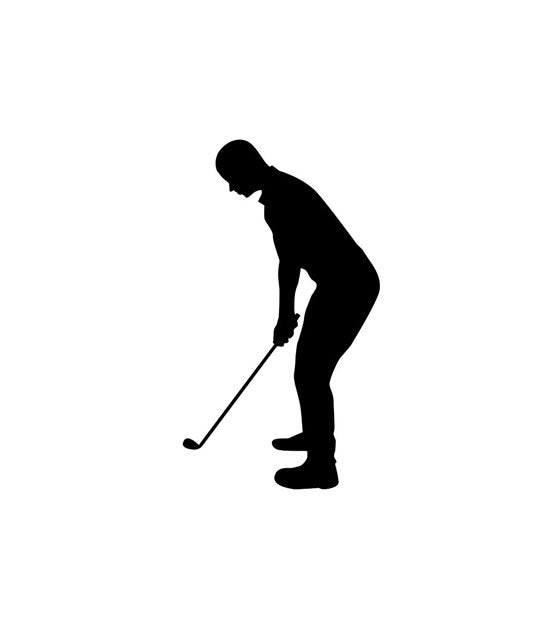 Basic Chip Shot Golf Sport Silhouette Art