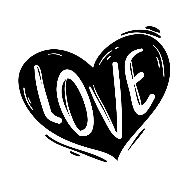 Endearing Love Heart Silhouette Art