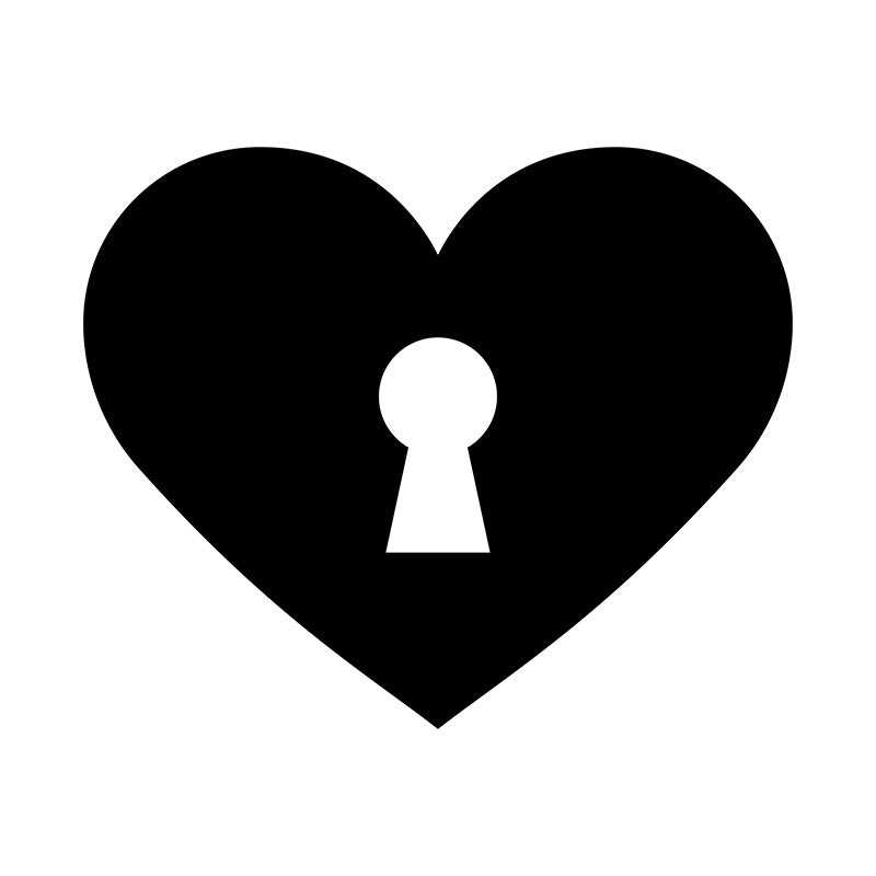 Gateway Lock Heart Silhouette Art