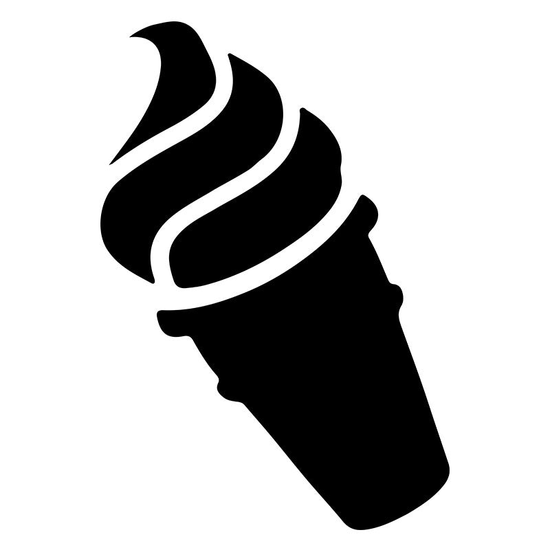 Multi Layered Ice Cream Silhouette Art