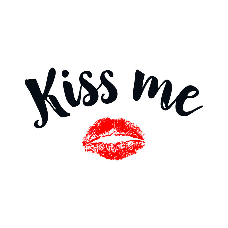 Provocative Kiss Me Lipstick Kiss Mark Vector Art