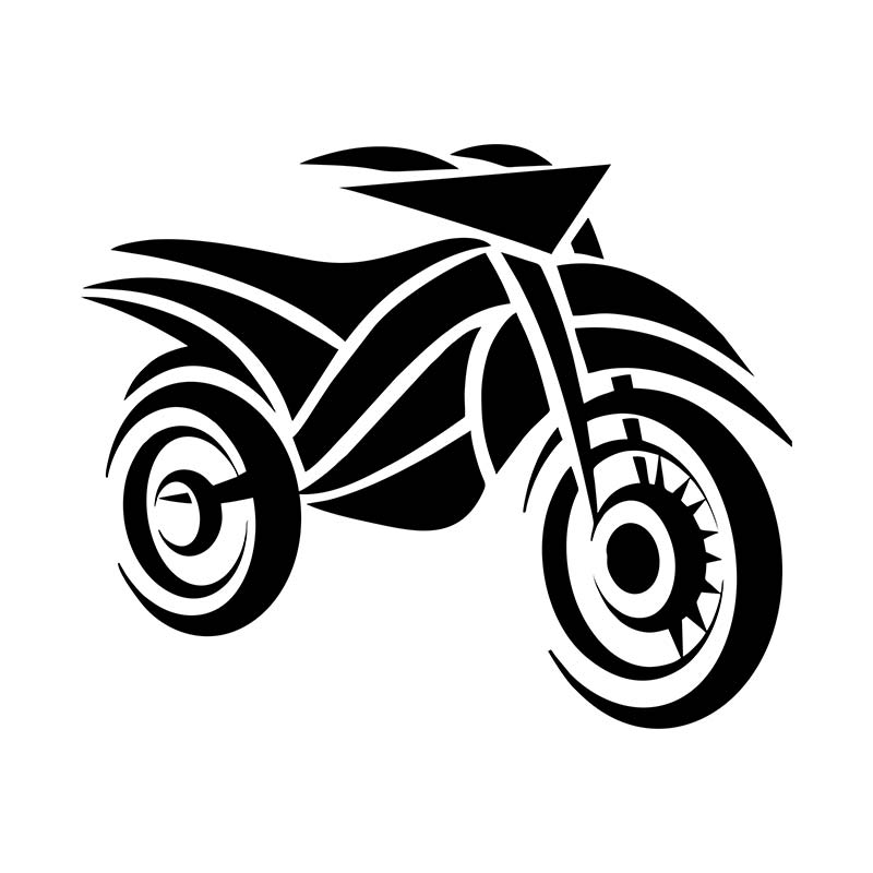Dirt Bike Silhouette Art