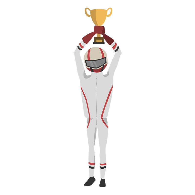 Champion Driver Vector Art