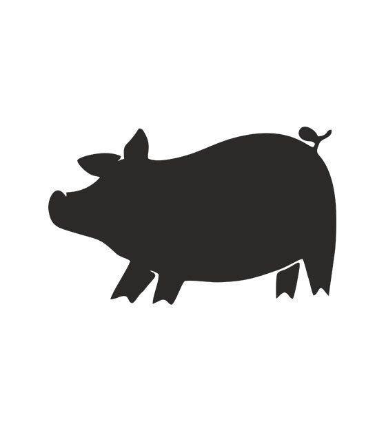Pig Silhouette Art