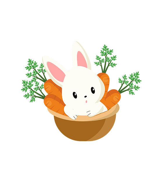 White Baby Rabbit Vector