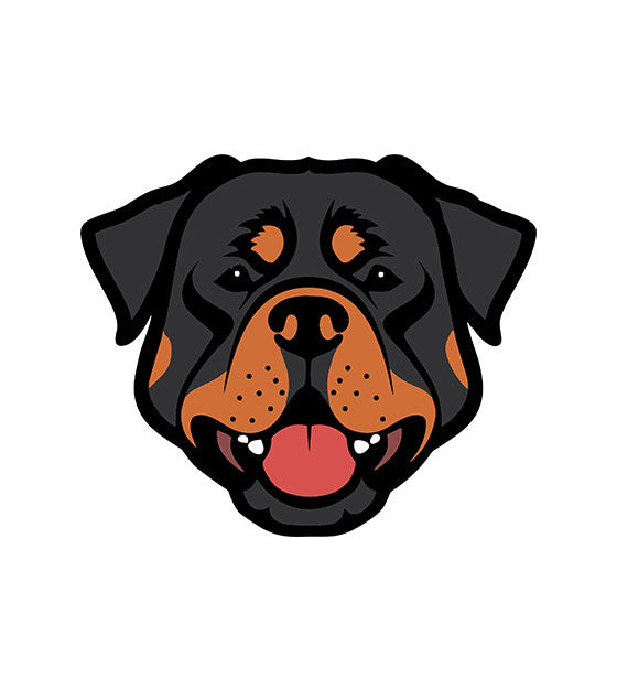 Rottweiler Face Vector