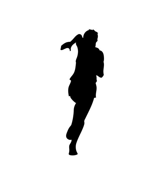 Boy Running Silhouette