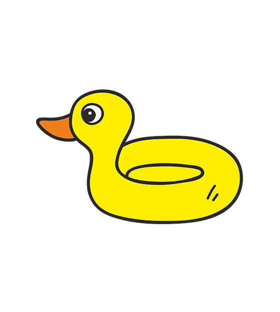 Swim Ring Duck Vector