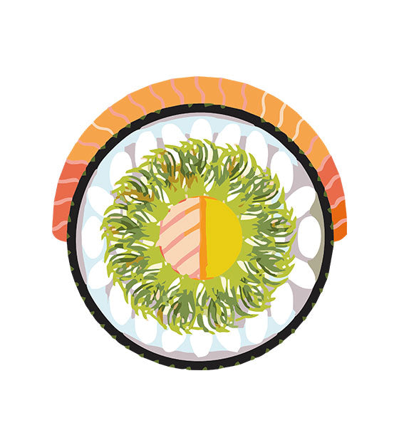 Sushi Roll Vector Art