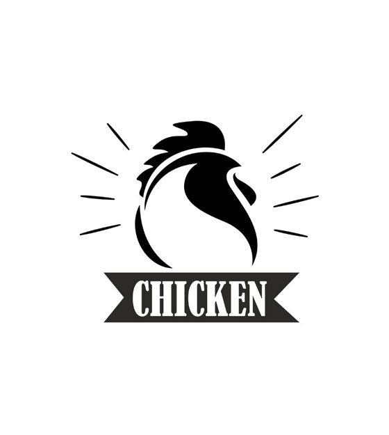 Domestic Chicken Logo Silhouette Art
