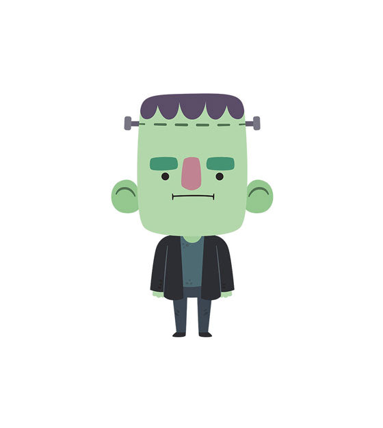Esoteric Frankenstein's Monster Halloween Vector Art