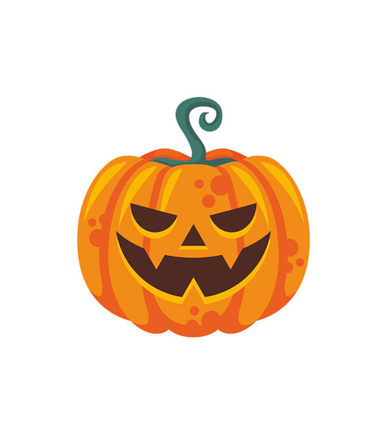 Sneering Smile Jack O' Lantern Vector Art