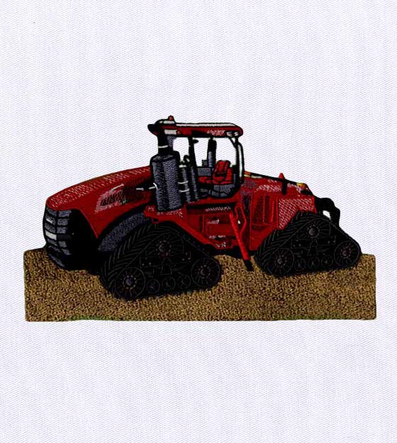 Alluring Agricultural Machine Embroidery Design