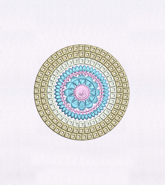 Exuberantly Detailed Quilting Embroidery Design