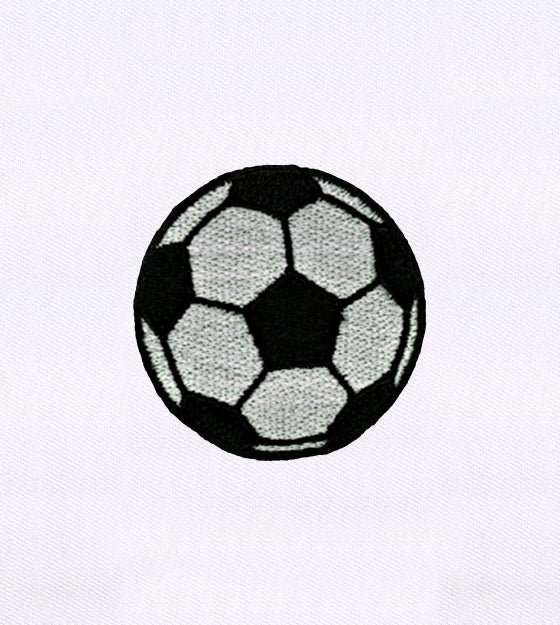 Iconic Monotone European Football Embroidery Design