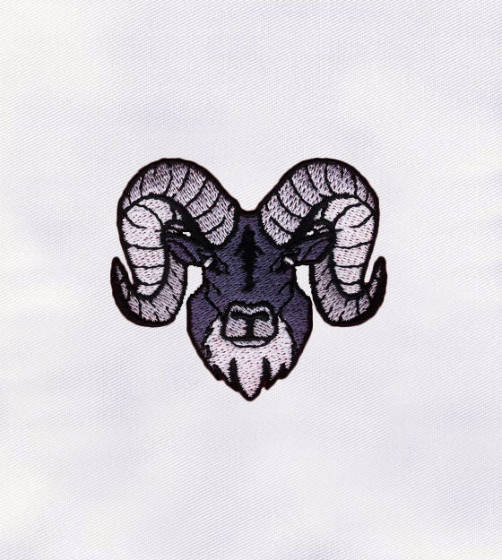 Astonishing Argali Face Embroidery Design