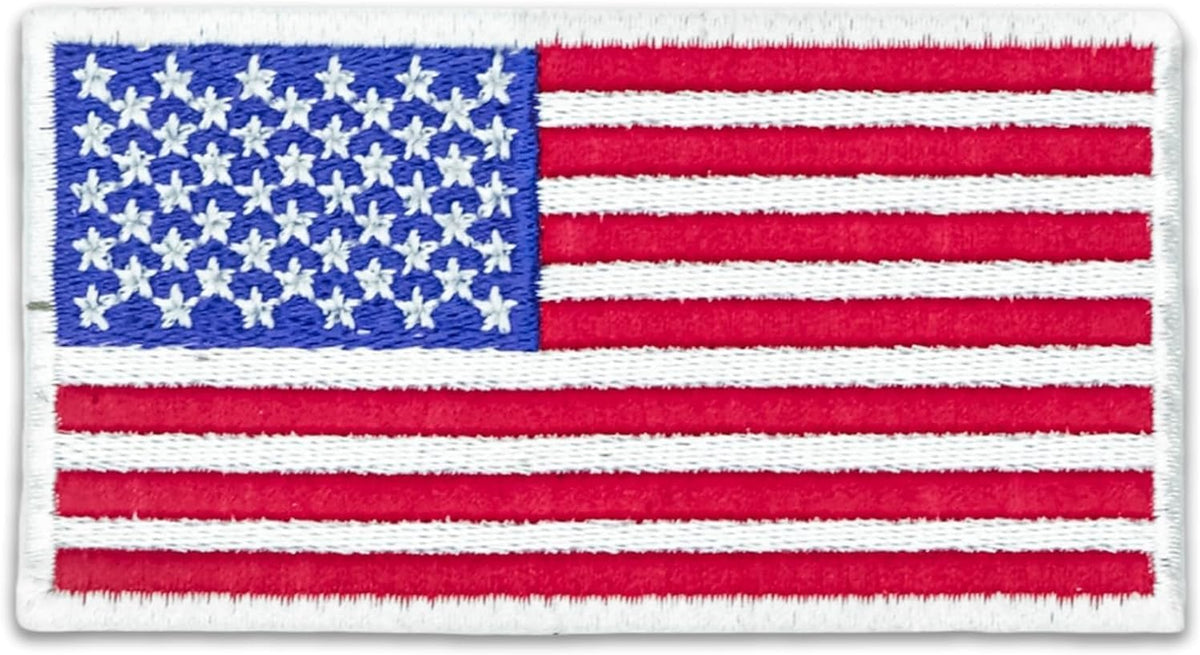 DigitEMB American Flag Patch, Large USA Hook and Loop Tactical Patch