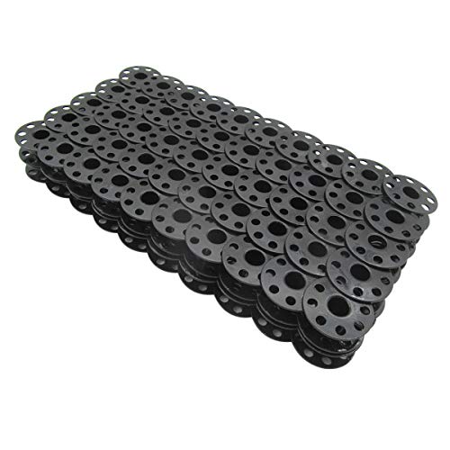 100 Pcs Black Steel Bobbins Sewing Machine Bobbins