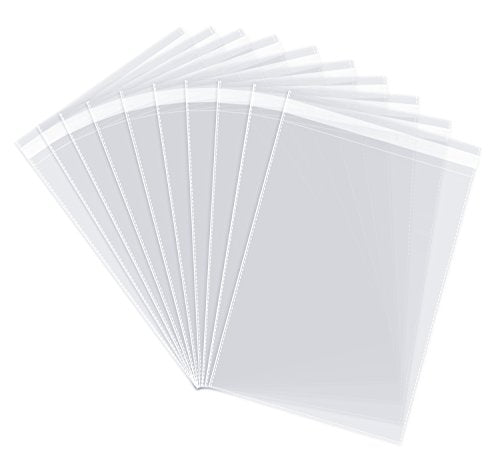 12x15 100 Count Cellophane Bags Clothing & T Shirts Clear Plastic Bags