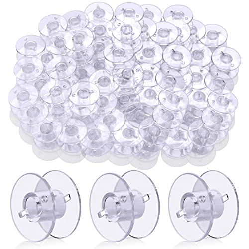 30 Pcs Sa156 Bobbins For Sewing Machine Plastic Bobbins