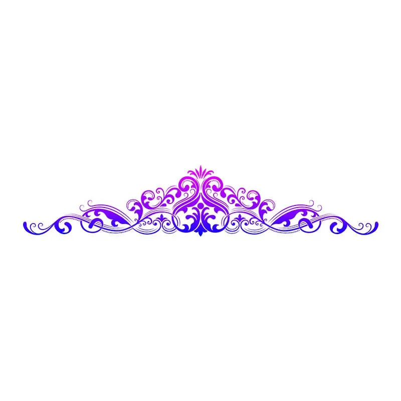 Purple Accented Meticulous Border Vector Art