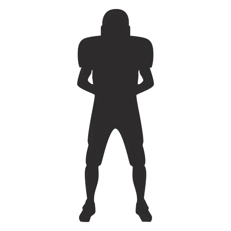 Rugby Player Silhouette Art